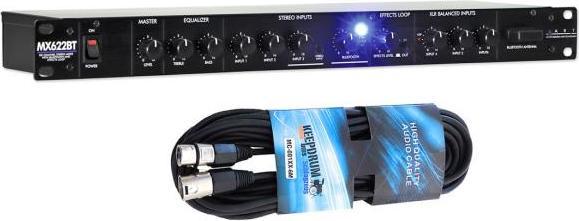 Produktbild ART Audio ART MX622BT 6-Kanal-Stereo-Mixer mit XLR Kabel