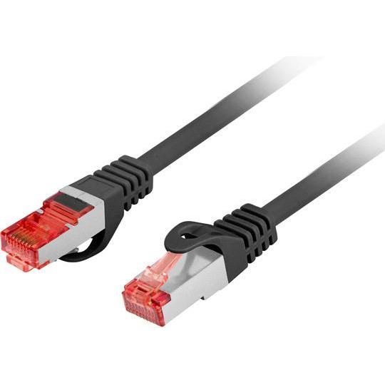 Lanberg Patchcord cat.6 FTP 3m black (F/UTP, CAT6, 3 m), Netzwerkkabel
