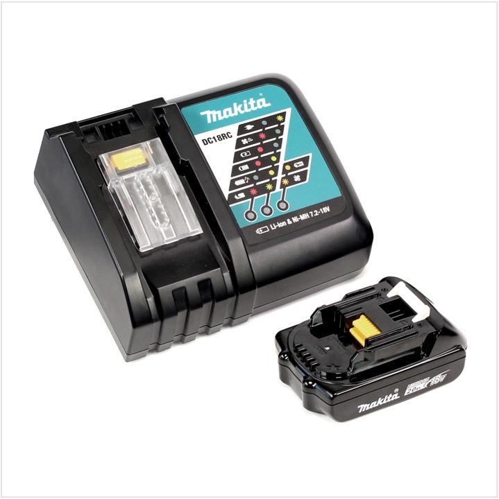 Productafbeelding Makita DTD 153 RA1J Accu slagmoersleutel 18 V 170 Nm 1/4" Borstelloos + 1x accu 2.0 Ah + lader + M