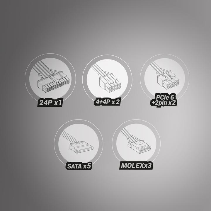 Produktbild Tacens Alimentation ATX Radix VII AG M - 700W (Noir) (700 W)