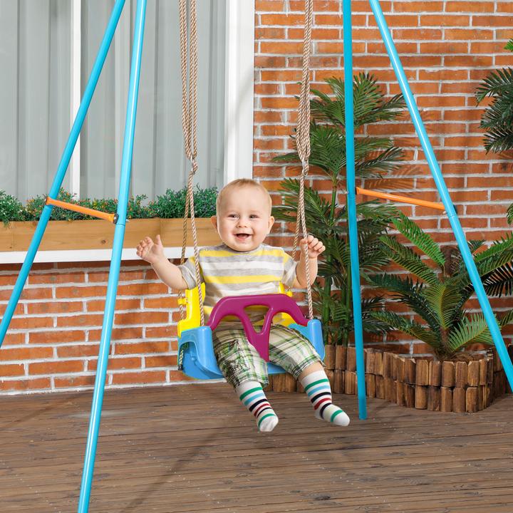 Actual product image Outsunny Children's swing with adjustable ropes
