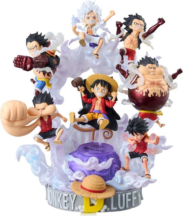 Produktbild Bandai One Piece World Collactable Figures x S.H. Figuarts Actionfigur Monkey D. Luffey 8 cm