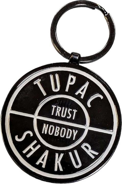 Actual product image Tupac Shakur Trust Nobody Keyring