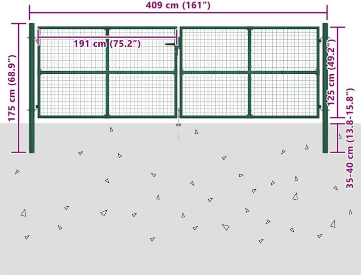 Produktbild vidaXL Gartentor