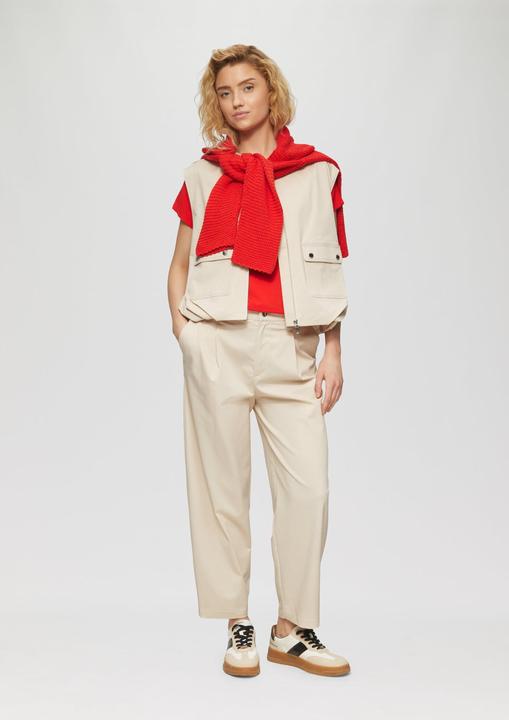 Produktbild S.Oliver Indoor-Weste Twill-Weste im Relaxed Fit mit Raffungs-Details (46)