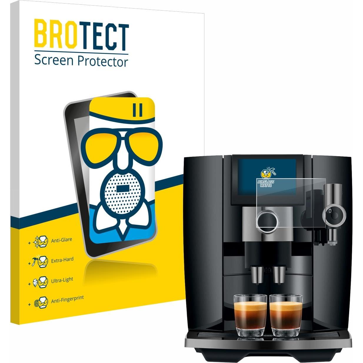 BROTECT Schutzglas Schutzfolie Glas Folie Displayschutz matt, Zubehör Kaffeemaschinen, Transparent
