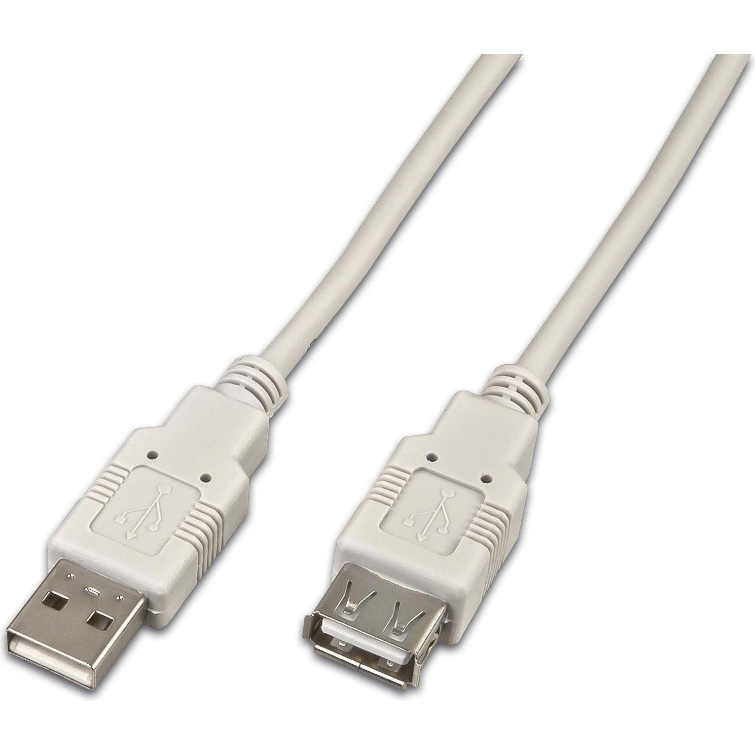 Wirewin USB 2.0-Verlängerungskabel (2 m, USB 2.0), USB Kabel