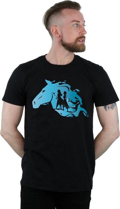 Actual product image Disney Mens Frozen 2 Nokk Silhouette T-Shirt (XXL)