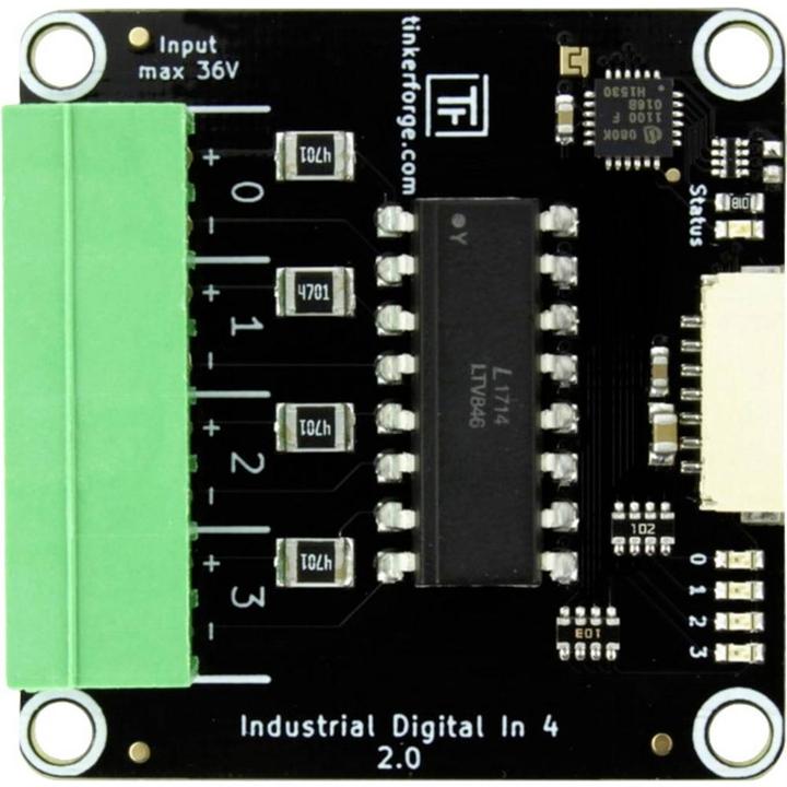 Actual product image Tinkerforge Industrial Digital In 4 Bricklet 2.0