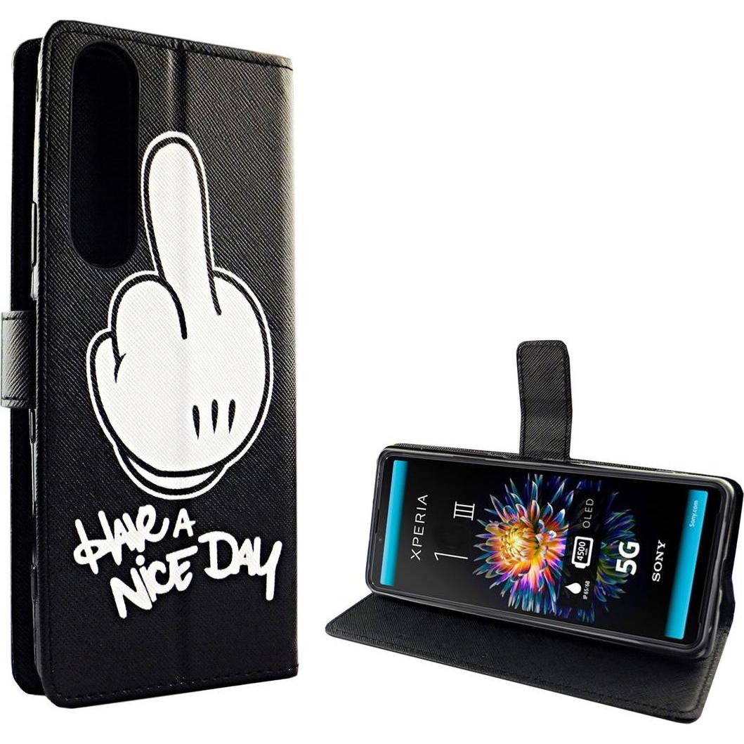 König Design Handyhülle für Sony Xperia 5 III Case Cover Schutztasche Schutzhülle Bookstyle (Sony Xperia 5 III), Smartph...