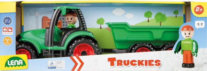 Produktbild Lena Truckies Tractor with 38 cm trailer