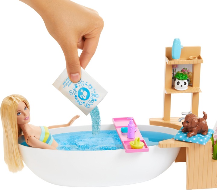 Immagine prodotto Barbie Relax in vasca con bollicine e playset