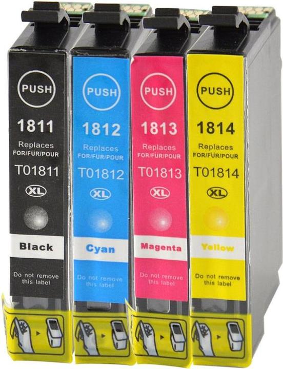 Image du produit Hermex Cartouche d'encre compatible XL pour Epson Expression Home XP-102 (M, CF, Y, C)