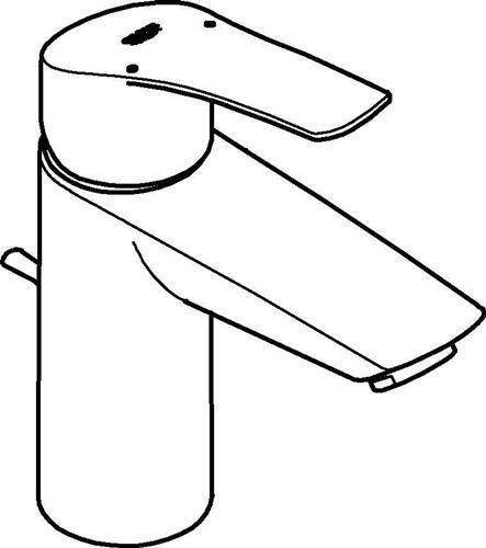 Actual product image Grohe EH-WTbatt EUROSMART 1/2" S-Size chr