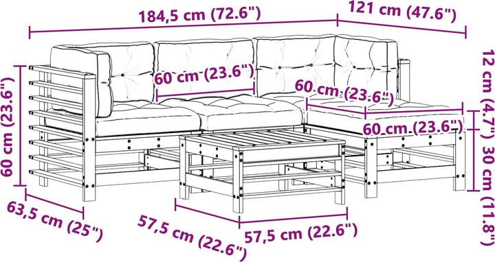 Produktbild vidaXL Garten-Lounge-Set