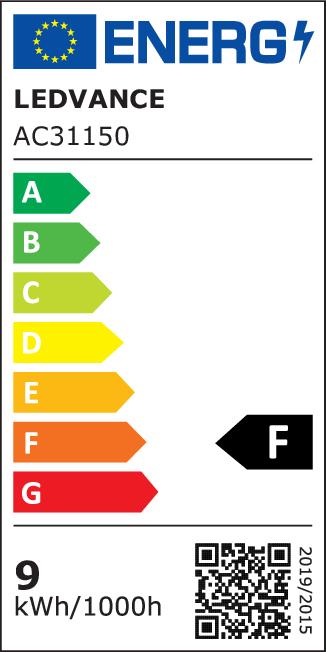 Energie-Label Osram Led Base Classic A (E27, 9 W, 806 lm, 3 x, F)