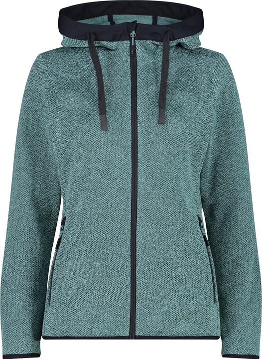 CMP Campagnolo Women's Jacquard Knitted Jacket Fix Hood