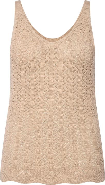 Immagine prodotto Ulla Popken Top smanicato all'uncinetto con scollo a V e spalline sottili (42, 44)