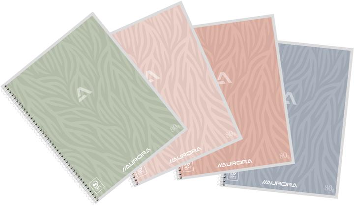 Actual product image Aurora Spiral notebook (A5, Lined, Soft cover)