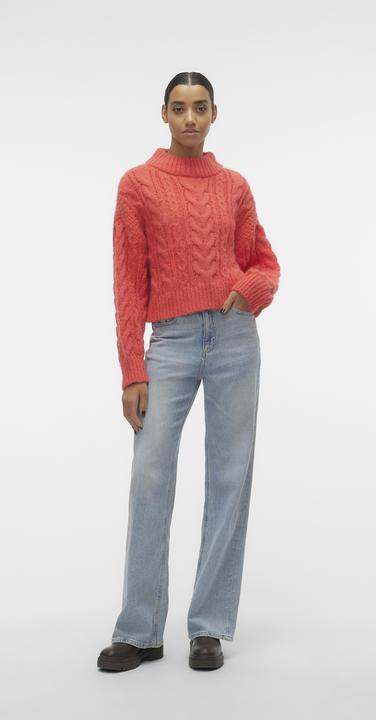 Produktbild Vero Moda VMDREAM LS HIGHNCK CROP PULLOVER GA EXC Strickpullover (XL)