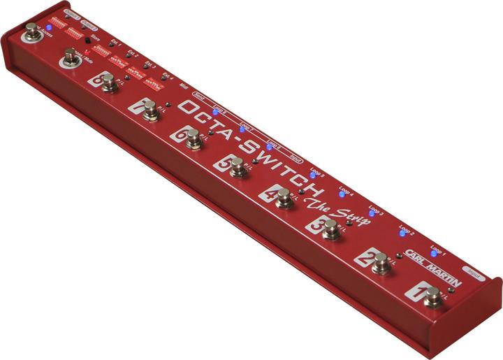 Actual product image Carl Martin Octa-Switch "The Stripe" - 8-way effect pedal looper (Sampler)