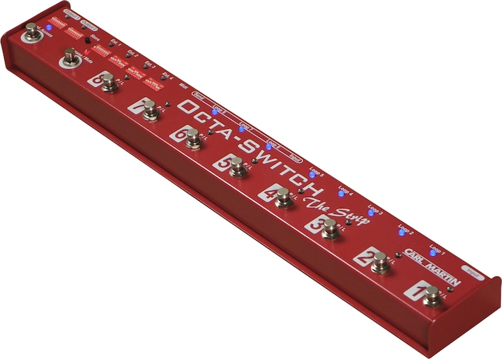 Produktbild Carl Martin Octa-Switch "The Stripe" - 8-fach Effektpedal Looper (Sampler)