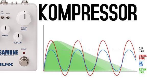 Actual product image NUX Masamune Booster and Compressor Effects Pedal (Guitar)