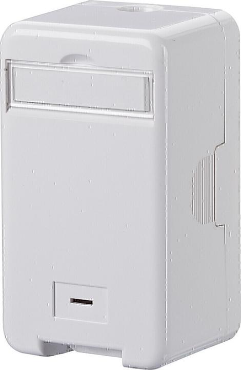 Produktbild Metz Connect Keystone 1x8 AP FM leer 1309140002KEreinweiss Anschlussdose (Keystone Modulhalter)