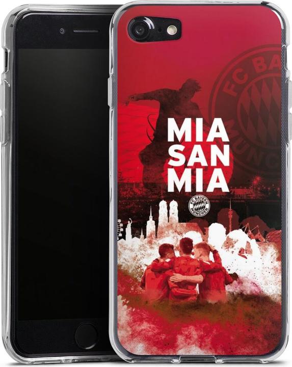Produktbild DeinDesign Silikon Hülle für Apple iPhone 8 Handyhülle Case Smartphone Schutzhülle FC Bayern München FCB Mia (Apple iPhone 8)