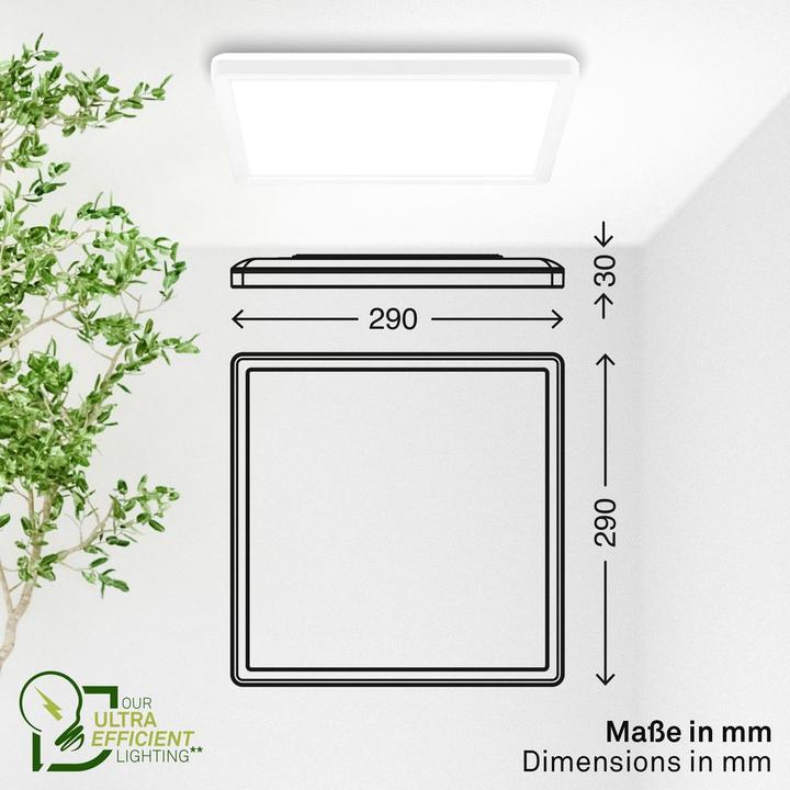 Image du produit Briloner TAVA A ultraeffizientes & ultraflaches CCT LED Panel - Weiss (2400 lm)