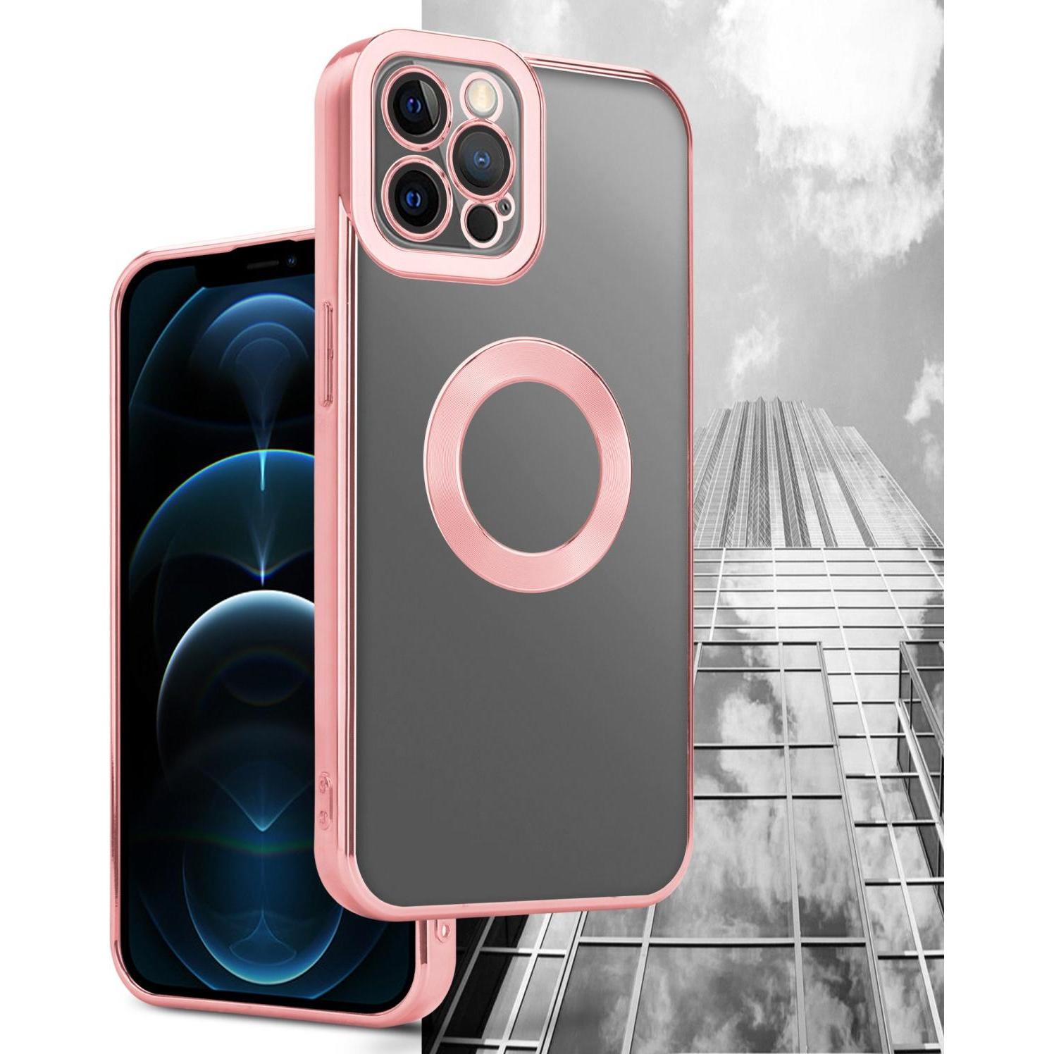 Thumbnail - Cadorabo TPU Hülle Chrome mit Kameraschutz für Apple iPhone 12 PRO MAX (Apple iPhone 12 Pro Max), Smartphone Hülle, Tran...