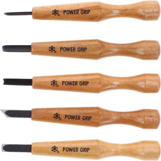 Produktbild Shogun Mikisyo Power Grip Holz Schnitzmesser 5er Set (Cutter)