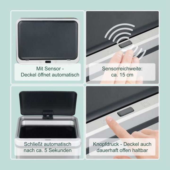 Produktbild Relaxdays Sensor-Mülleimer (60 l)