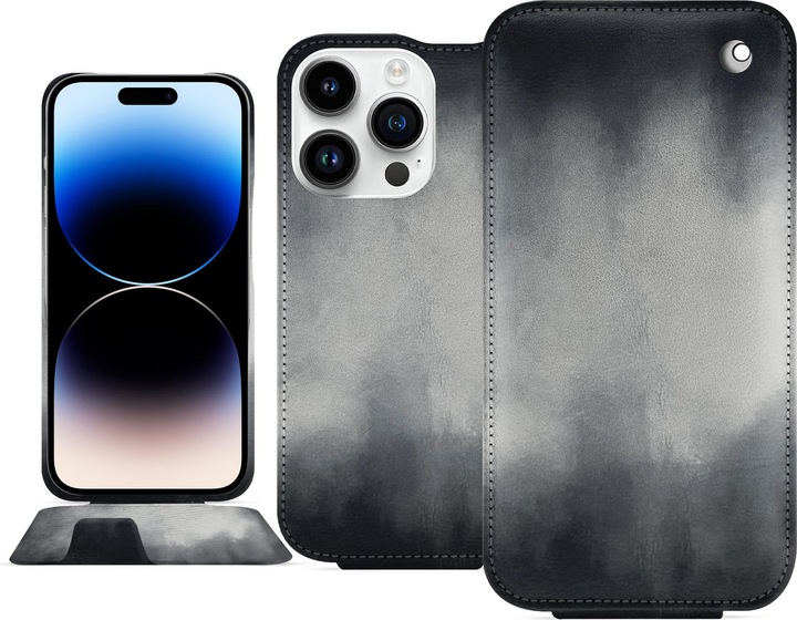 Actual product image Noreve Vertical leather shell (Apple iPhone 15 Pro)