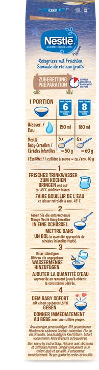 Produktbild Nestlé Reisgriess mit Früchten (250 g)