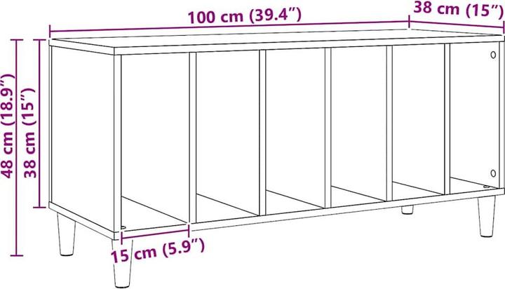 Produktbild VidaXL Plattenschrank