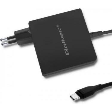 Thumbnail - Qoltec 51741 Ladegerät für Mobilgeräte Indoor (90 W), Notebook Netzteil, Schwarz