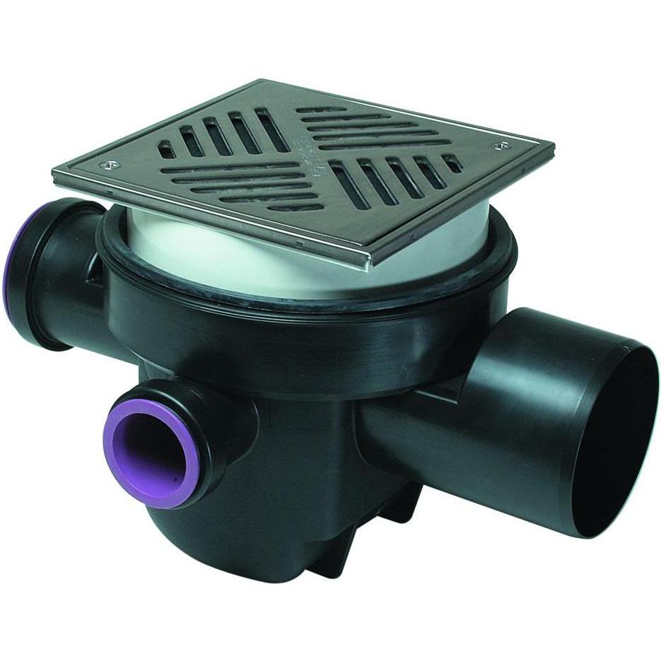 Thumbnail - Kessel, Siphon, Universaler Kellerablauf DN 100 schwarz mit Rost 200x200