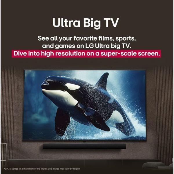 Image du produit LG 43UA74006LB schwarz (43", LED, 4K)