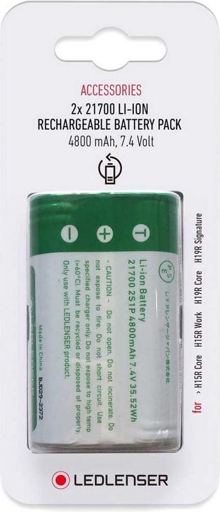 Produktbild Ledlenser 2x 21700 Li-Ion Rechargeable Battery Pack Box