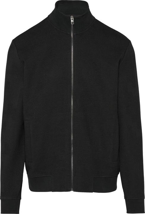 Produktbild S.Oliver Sweatshirt Jacke Sweatjacke aus Jacquard in Strick-Optik (XL)