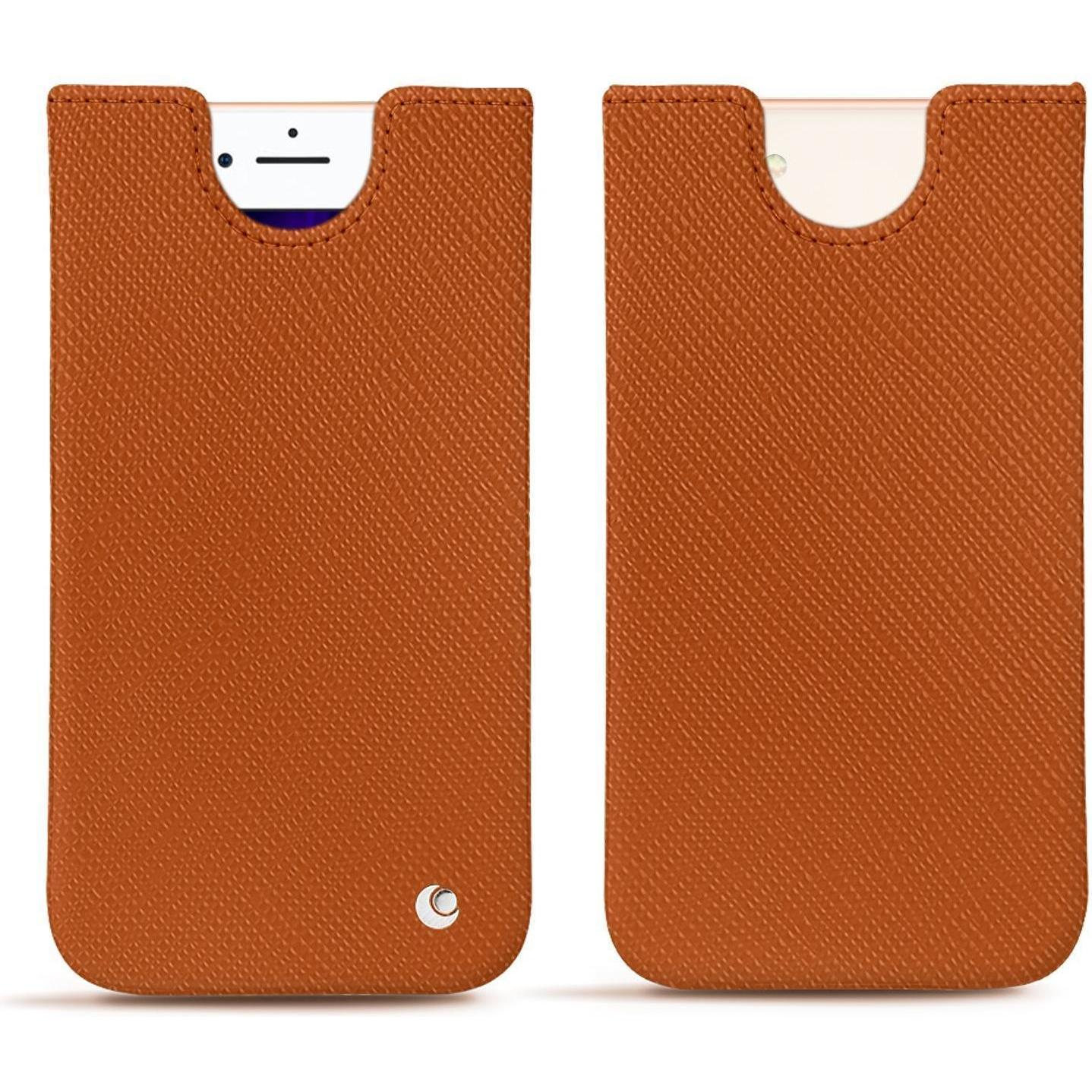 Noreve Lederschutzhülle (Apple iPhone 8), Smartphone Hülle, Orange