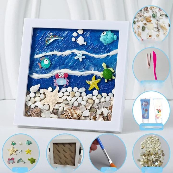 Immagine prodotto Activity Board Portafoto decorativo fatto a mano e regalo fai da te Pittura Micro Paesaggio 3D Texture