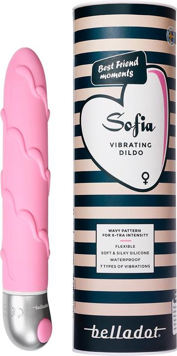 Actual product image Belladot Vibrating Dildo - Sofia