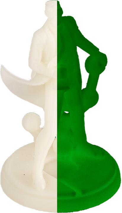 Produktbild Polymaker PolyLite PLA Glow in the Dark Green 1.75mm 1kg (PLA, 1.75 mm, 1000 g, Grün)