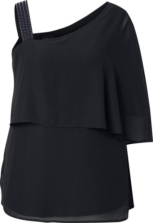 Actual product image Ulla Popken Asymmetric Chiffon Blouse (54)