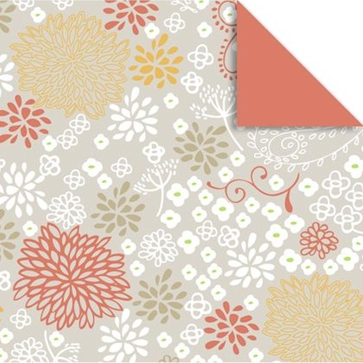 Ursus, Bastelpapier, Faltblätter Florentine Chrysanthemen 80g/qm 10x10cm VE=65 Blatt Motiv 01 (80 g/m², 1 x)