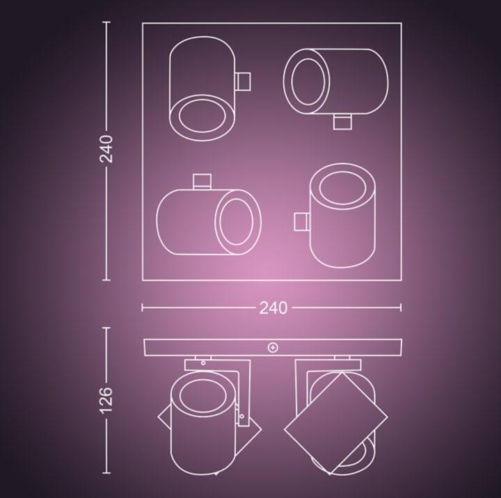 Actual product image Philips Argenta (1600 lm, GU10)