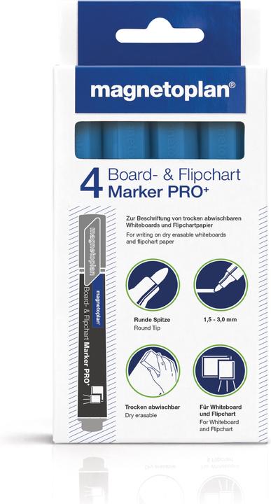 Produktbild Magnetoplan Board- und Flipchartmarker (Hellblau, 3 mm, 4 x)