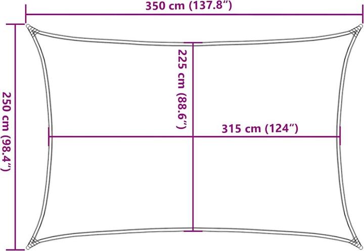 Actual product image VidaXL Alethea (250 x 350 cm)